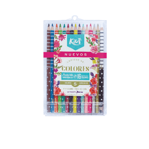 Lapices de colores Kiut, utiles escolares para niñas - Kiut