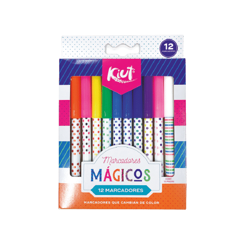 Marcadores Kiut para niñas, utiles escolares como marcadores